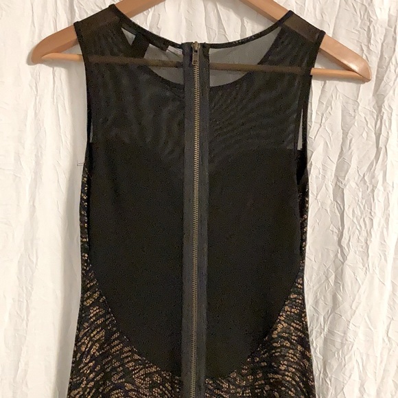 NWOT XXI mesh and metallic print dress - Picture 4 of 4